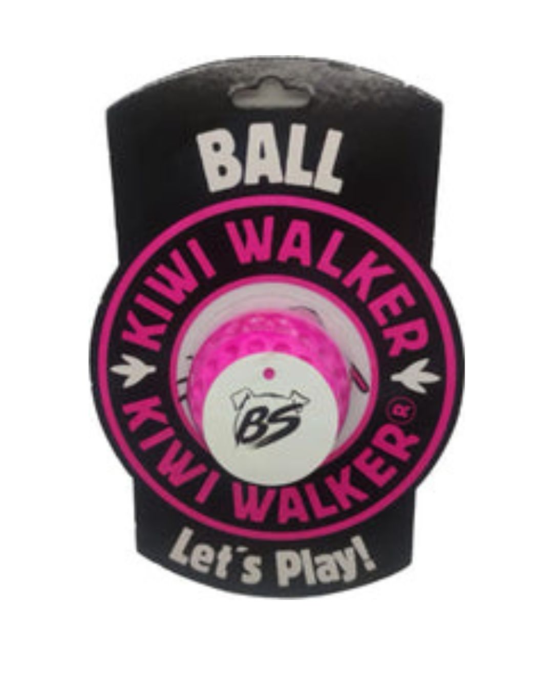 Pelota Kiwi Walker rosa para Perros | Juguete Resistente y Divertido