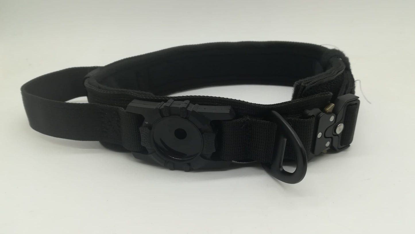 Collar negro nylon con asa de agarre de 40 MM