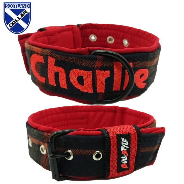 COLLAR ESCOCES FORRO ROJO 40MM