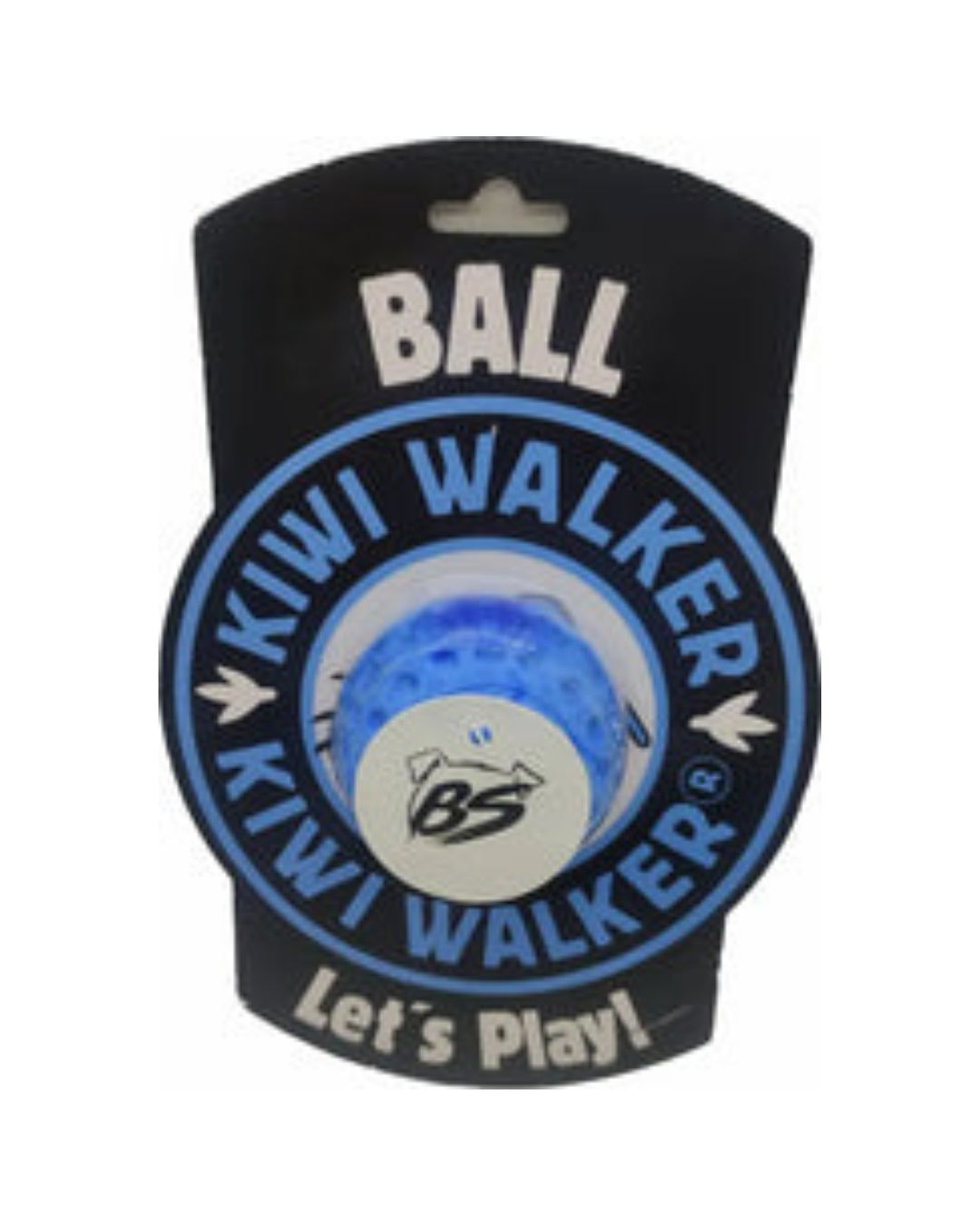 Pelota Kiwi Walker Azul para Perros | Juguete Resistente y Divertido
