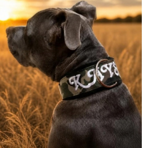 Collar Military Line — Personalizado a Medida con Nombre Bordado