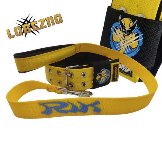 Conjunto LOBEZNO - collar y correa personalizados