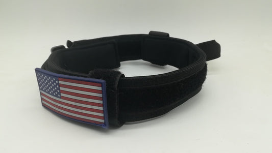 Collar negro nylon con asa de agarre de 40 MM