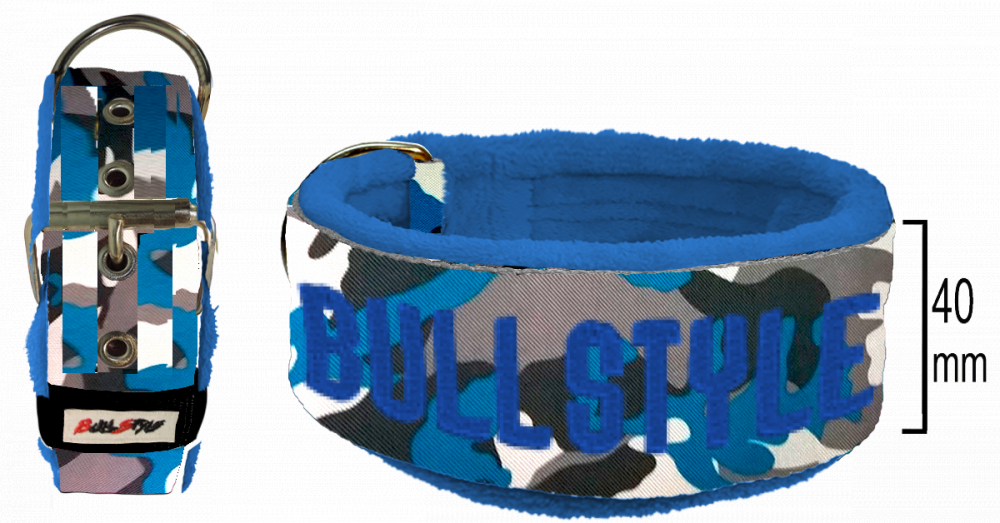 Collar personalizble MILITARY LINE BLUE 40mm desde: