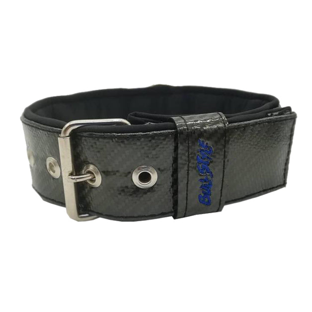 Collar de fibra de carbono negro 50mm con hebilla de seguridad y forro NEOSTYLE
